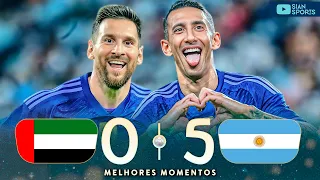 MESSI E DI MARIA DERAM SHOW EM GOLEADA IMPIEDOSA DA MELHOR SELEÇÃO DO MUNDO DA ATUALIDADE