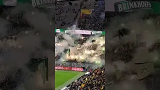 Werder Bremen Fans auswärts im Westfalenstadion