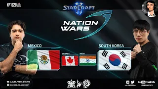 NATION WARS: Корея вступает в бой! Южная Корея, Канада, Индия, Мексика на StarCraft II Nation Wars 7