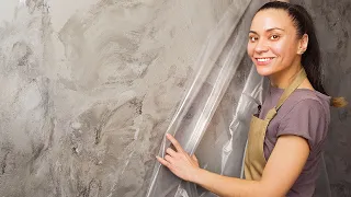 FILM + PUTTY = MARBLE !!! DECORATIVE PLASTER FOR PENIES!!! DECOR WITH YOUR HANDS!!!