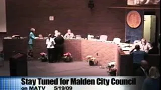 Malden City Council 5/19/09