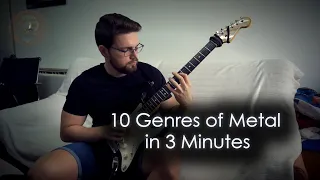 🍍10 Genres of Metal in 3 Minutes - [Raz Ben Ari] - Guitar Cover🥥