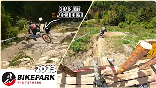 Neue Enduro-Line / Crash auf der Downhill! | Bikepark Winterberg 2023