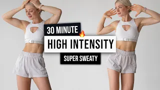 30 MIN CALORIE KILLER HIIT WORKOUT - Super Sweaty BURPEE Challenge, No Equipment, No Talking Workout