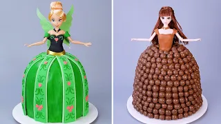 👑 Perfect PRINCESS Disney Doll Cake | Beautiful Tsunami Cake Decorating Ideas | Cake Birthday