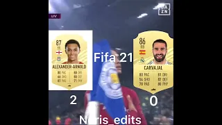 Alexander-Arnold vs Carvajal fifa cards