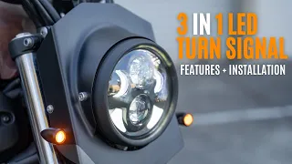 3 in 1 LED turn signal for your motorcycle | Purpose Built Moto