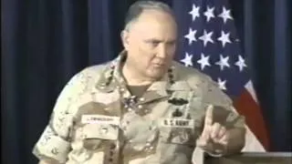 Gen Norman Schwarzkopf Minefield Response to Journalist