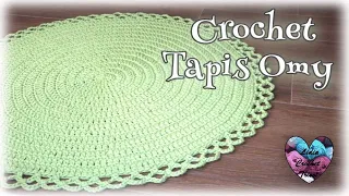 Tapis Omy tutoriel crochet "Lidia Crochet Tricot"