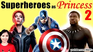 Art Challenge: Draw Superheroes as Princesses | Mei Yu Drawing Challenge + Fan Coloring Showcase