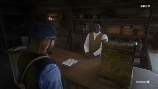 Shopkeeper Tells Arthur about Thomas Downes Death - RDR2