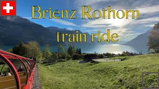Brienzer Rothorn Bahn -  steam train Switzerland 4K