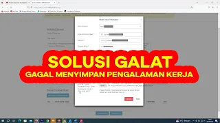 SOLUSI GALAT GAGAL MENYIMPAN PENGALAMAN KERJA MENDAFTAR CPNS 2023