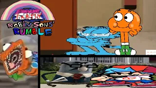 FNF: Big Gumball Joke Mod / Robinson' Rumble [BOTPLAY] █ Friday Night Funkin' – mods █