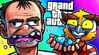 GTA5 Funny Moments - Crystal Heist for Trevor (Beach Bums DLC)!