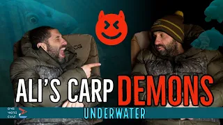 🤿UNDERWATER:👿Ali’s Carp Demons ⚠️WARNING: Contains Explicit Language!⚠️ Winter Carp Fishing 🥶