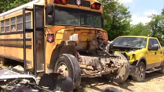 One MASSIVE Junkyard Full of Buses Old and New | SCHOOL BUS HUNTER