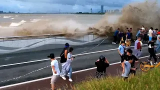 River Overflowing in China // flash flood groundwater caught on camera #china #chinafloods #weather