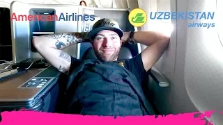 Uzbekistan Airways ECONOMY CLASS Review | Tashkent to NYC to Miami