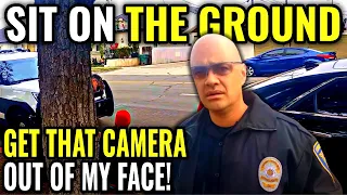 DUMB COPS Go Hands On And Get OWNED! ID Extortion FAILED! I Don't Answer Questions AND ID REFUSAL