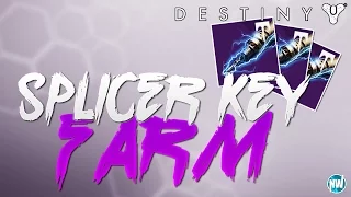 Destiny SPLICER KEY FARM ! Rise of Iron Fastest Way to Get Splicer Keys