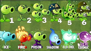 All PEASHOOTERS vs Team Jurrasic Gargantuar Zombie - Who 's Best Plant - PvZ 2 Challenge