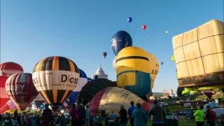 Morning Mass Ascent - 37th Bristol International Balloon Fiesta 2015