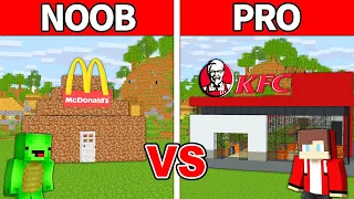 Mikey & JJ - NOOB vs PRO : KFC House Build Challenge in Minecraft (Maizen)