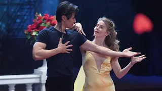 "Beauty and the Beast" Dance w/Harry Shum Jr | Step Into The Movies With Derek and Julianne Hough