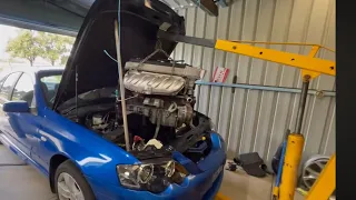 How To Remove Ford Barra Engine In The Shed At Home BF XR6 Step By Step