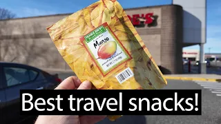 TRADER JOES Haul! Best snacks, eat healthy while traveling!