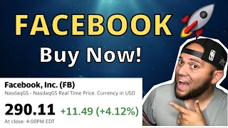 Facebook Stock(FB) Is A MUST BUY STOCK RIGHT NOW! Undervalued Stock! FB Stock analysis