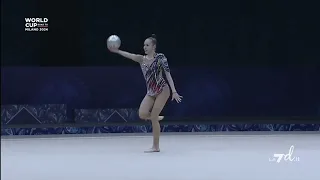 IKROMOVA Takhmina (UZB) BALL EF 34,9 - WC Tashkent 2024