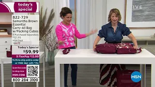 Samantha Brown
Essential CarryAll Bag with Packing Cubes