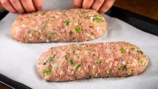 🥩Incredible meat rolls with different fillings! 🥩That's the only way I cook! Dinner!