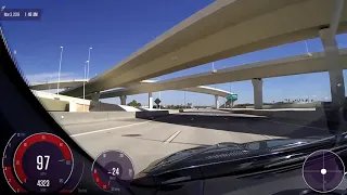 370Z Nismo pulls on empty freeway