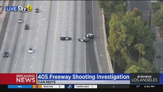 Police closes northbound 405 Freeway to investigate possible shooting