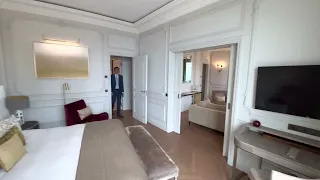 #Monaco Hotel de Paris Monte-Carlo | One Bedroom Sea view Suite with Terrace | room 397, 398 tour.