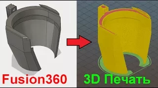 Autodesk Fusion 360. Экспорт и печать на 3D Принтере.