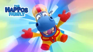 How to FLY! I The Happos Family Cartoon | Full Episode | Compilation | Cartoon for Kids I Boomerang