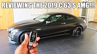 THE BEST NEW SPORTS CAR UNDER $100k!? REVIEWING THE 2019 MERCEDES BENZ C63 S AMG - MATTE BLACK!!!
