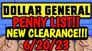 🤯HUGE PENNY LIST!!⚠️DOLLAR GENERAL PENNY LIST & NEW CLEARANCE MARKDOWNS 6/20/23🤯PENNY SHOPPING⚠️