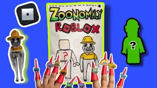 DIY🦓ZOONOMALY ZOOKEEPER ROBLOX MONSTERS🦊😈Zookeeper Roblox Clothes BLIND BAG!😱Horror Game |Unbox ASMR