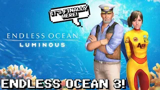 ENDLESS OCEAN 3 IS COMING!😱🌊 Endless Ocean Luminous Trailer Discussion