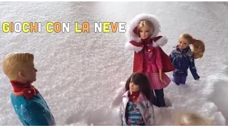 Barbie's Adventure  La Vacanza Sulla Neve "Giochi Con La Neve"!