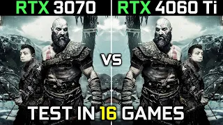 RTX 3070 vs RTX 4060 Ti | Test in 16 Games | 1080p - 1440p | The Ultimate Comparison! 🔥 | 2023