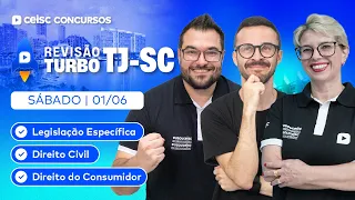 🚀 REVISÃO TURBO | CONCURSO TJ-SC | SÁBADO - MANHÃ