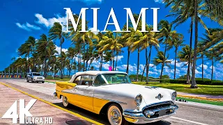 FLYING OVER MIAMI (4K UHD) - Relaxing Music Along With Beautiful Nature Videos - 4K Video Ultra HD