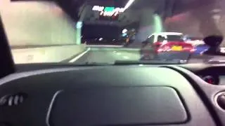 Inside Lamborghini Gallardo Spyder brutal tunnel sound