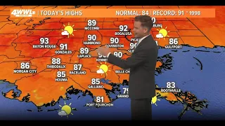 New Orleans Weather: Record heat, then cold front arrives